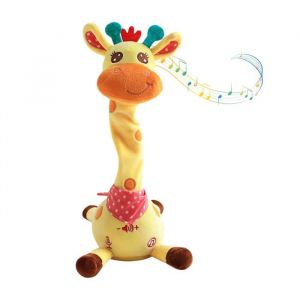 G&eacute;n&eacute;rique Jouet Girafe Parlante - Peluche Musicale Interactive pourFigurine Peluche Mobile Activit&eacute;s &agrave; la Maison