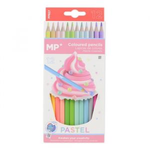 Crayons de couleur - MP - 12 Pastel - Douceur - Mixte - &Agrave; partir de 3 ans