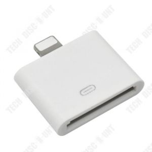 Adaptateur Lightning - TD® - iPhone 4/4S vers iPhone 5/5S/6 - Blanc - Universel - 30 broches vers 8 broches