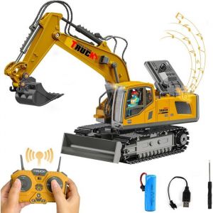 Pelleteuse T&eacute;l&eacute;command&eacute;e RedCrab Mod&egrave;le M&eacute;tal 680&deg; Effets Lumineux et Sonores