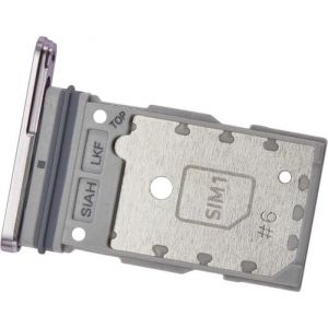 Tiroir Carte SIM pour Samsung Galaxy S23 Ultra (SM-S918B/DS) Slot Dual-Nano-SIM Pi&egrave;ce Originale Lavande