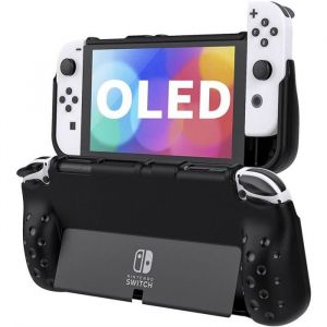 Coque de Protection Compatible avec Nintendo Switch OLED 2021 Housse Étui Confortable Manettes en TPU Anti-Rayures pour Nintendo Sw