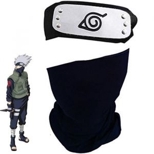 Masque Visage - Naruto - Kakashi Hatake - Bandeau Ninja - Spandex &Eacute;lastique - Mixte