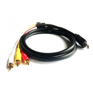 CABLING® 1.5 m HDMI vers 3RCA vidéo audio AV Component câble adaptateur