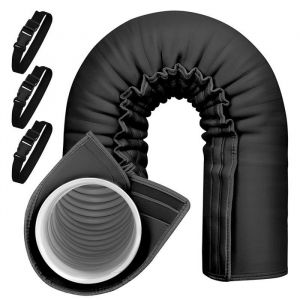 Gaine Isolante pour Tuyau de ClimatiseurHousse De Protection Pour Tuyau Accessoires Pliables Et Lavables Avec 3 Sangles Réglables