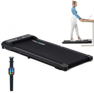 THUNDER® Tapis de Course IDEA  Vitesse régla 1-6km/h  Télécommande  Motorisé  Poids max.80kg  Écran LED  Noir
