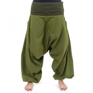 Fantazia - Pantalon baba cool homme - Pantalon sarwel mixte ethnique imprime retro Nadehu