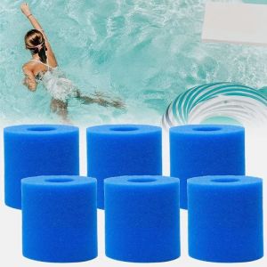 Cartouche de Filtre éponge pour Piscines Intex Type H - Éponge De Filtre Réutilisable Lavable - Lot de 6