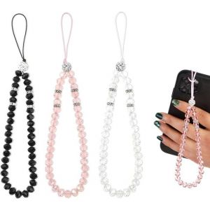 3 Pi&egrave;ces Bijoux De T&eacute;l&eacute;phoneDragonne T&eacute;l&eacute;phone PortableCordon T&eacute;l&eacute;phone Portable BijouxBracelet T&eacute;l&eacute;phone PortableDragonne T&eacute;l
