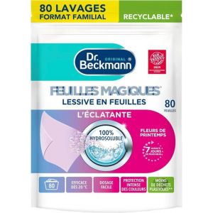 Feuilles Magiques-Lessive en Feuilles-LEclatante x80 Lavages