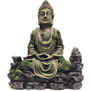 Aquarium feng shui aménagement paysager Zen ancienne statue de bouddha série résine décoration aquarium aquarium décoration bouddha