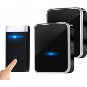 Sonnette sans fil auto-g&eacute;n&eacute;ratrice - 52 styles de musique 4 niveaux de volume (dont muet) - &Eacute;tanche &agrave; leau et &agrave; la poussi&egrave;re