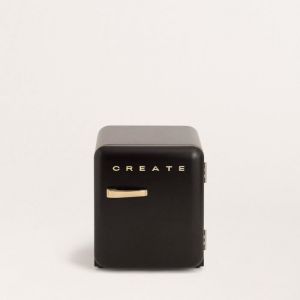 R&eacute;frig&eacute;rateur r&eacute;tro - Create - 48L - Noir - Esth&eacute;tique ann&eacute;es 50 - Fonctionnel