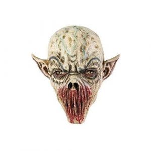 Déguisement Masque Latex Intégral Alien Affamé Adulte - CED - Noir et Vert - Halloween