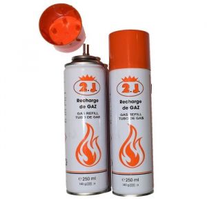 Lot de 2 recharges de gaz pour briquet allume gaz chalumeau...