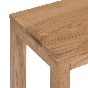 Table console en bois de teck massif - VINGVO - MEN(282850) - Rectangulaire - Laqué - Contemporain