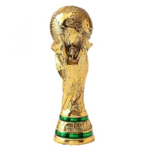LNGODEHO Réplique du trophée de la Coupe du monde 2022 dans une vitrine