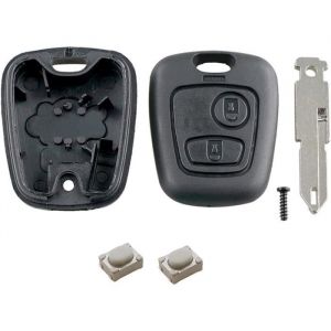 Coque Clé Peugeot Compatible pour Peugeot 106 107 206 207  TéLéCommande Peugeot 107 Clef Peugeot 307-2 Boutons