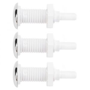 OMABETA 3PCS Buse &agrave; air de baignoire PVC 30mm Droit Spa Buse &agrave; bulles dair Remplacement pour Bains &agrave; remous Piscines