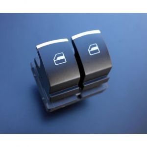 Pour VW Golf 5 6 Passat 3C CC Tiguan Touran Bouton Commande Lève-Vitre Alu Look
