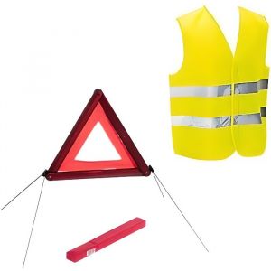 Kit sécurité voiture homologué gilet et triangle de signalisation