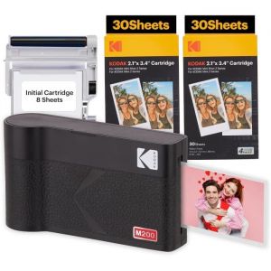 Imprimante Photo Portable - KODAK - Mini 2 Era - Jaune - 68 Feuilles - 53x86cm