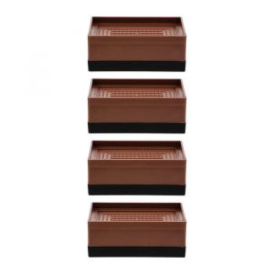 Lot de 4 rehausseurs de meubles coussinets de hauteur rehausseurs de bureau utiles rehausseurs de meubles pratiques