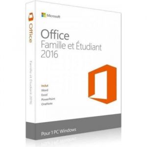 Microsoft Office 2016 Famille et Etudiant (Home & Student) - Cl&eacute; licence &agrave; t&eacute;l&eacute;charger