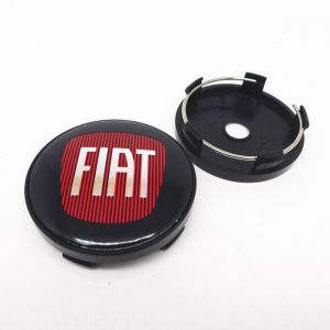 Lot de 4 cache-moyeux de roue 60 mm pour FIAT 500 accessoires de voiture couvercle de moyeu badge emblème autocollants ~6643