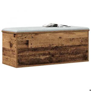 （SOLDES DEC)Bo&icirc;te de Rangement avec stockage Bois Ancien 90 x 35 x 35 cm - Coffre/Bo&icirc;te de rangement spacieux FR_6176606