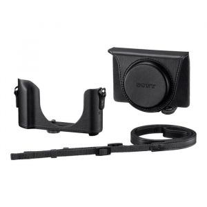 Sony LCJ-HWA Étui appareil photo polyuréthane noir pour Cyber-shot DSC-HX80 DSC-HX90 DSC-HX90V DSC-WX500