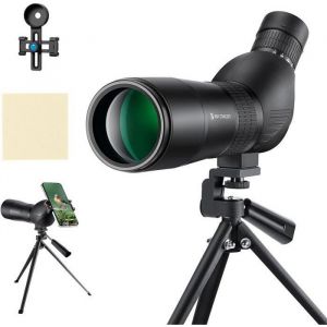 K&F Concept 20-60X60 Jumelles dObservation des Oiseaux - T&eacute;lescope Monoculaire avec Pince Support de Tr&eacute;pied Sac de Rangement