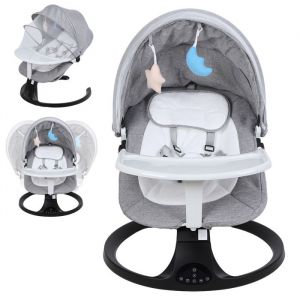 Transat b&eacute;b&eacute; bascule Berceau intelligent pour nouveau ne reglable jusqu&agrave; 18 kg