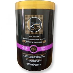 Keragold Pro Botox capillaire 1000 ml &ndash; 96% ingr&eacute;dients naturels sans sulfates k&eacute;ratine & prot&eacute;ines de soie