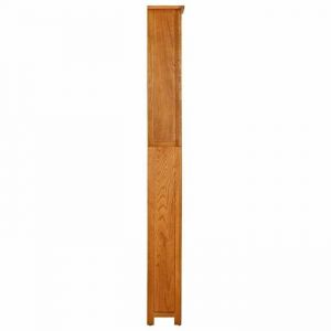 (SOLDES DEC)Biblioth&egrave;que - vidaXL - Meuble &Eacute;tag&egrave;re - support livres - &agrave; 7 niveaux 60x22x200 cm Bois de ch&ecirc;ne massif 01_6356410