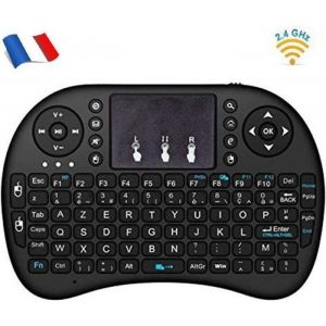 Clavier sans fil - MARQUEUNE - Mini i8 - AZERTY - Touchpad intégré - Ergonomique