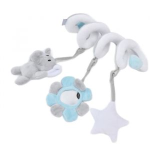 Omabeta jouet de berceau de bébé Jouets de poussette en peluche pour bébé jouets suspendus en puericulture jouet Éléphant gris