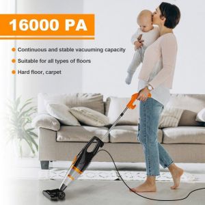 Aspirateur filaire aspiration puissante 16 kPa avec moteur de 400 W aspirateur balai l&eacute;ger pour plancher moquette voiture