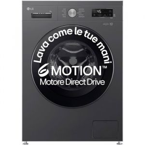 LG F4NX1009NMB Machine a Laver 9kg Chargeur Frontal Serie X1 Classe A 1400 Tours WiFi 6 Motion Direct Drive Lavage a vapeur