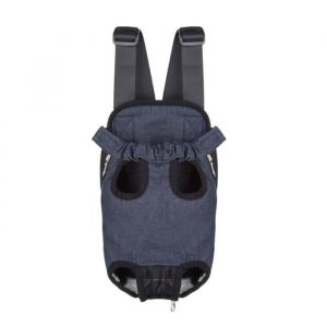 Sac De Transport Ventral Poitrine Sac &agrave; dos Pour Animaux Chien Chat- Taille XL (Blue jean)