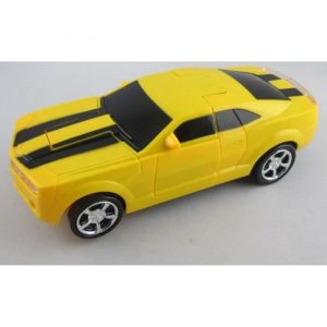 Voiture Transformers - LIAM ACCESS - Robot musical et lumineux jaune - Pour enfant à partir de 3 ans
