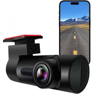 Dashcam Voiture Avant 1080PMini Caméra EmbarquéeSuper Vision NocturneGrand Angle 130°Ouverture F1.8G-SensorWDREnregistrement