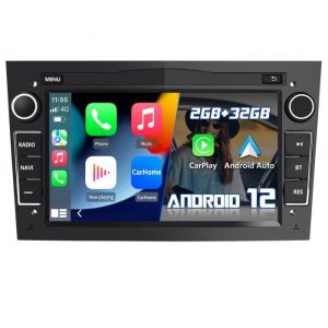AWESAFE Autoradio Android 13 2Go+32Go 7  &Eacute;cran Tactile pour Opel Corsa Vivaro Antara Zafira Astra Meriva Carplay Android Auto