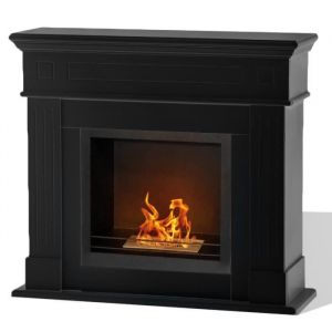 Cheminée bioéthanol noire - CAMBRIDGE N - Alternative écologique - 1.5L
