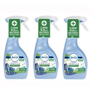 Lot de 3 D&eacute;sodorisant textile d&eacute;sinfectant fra&icirc;cheur du matin FEBREZE