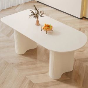 Guyii Table &agrave; manger cuisine bar salon table &agrave; manger int&eacute;rieure dans une petite pi&egrave;ce blanc table seulement