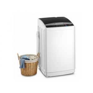 Lave-linge top - ALIGHTUP - 7KG - Eco - Intensif - Rapide Trs Faible conso - Gris clair