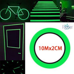 Bande Fluorescente Autocollante 10Mx2CM Scotch Fluorescent Ruban Autocollant FluorescentBande FluorescenteRuban Adhésif