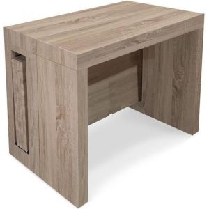 Table Console extensible Loki Chêne Clair - 12 personnes