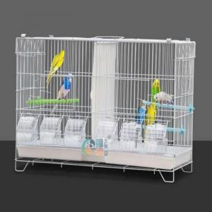 Volière Intérieur Cage Oiseaux Exterieur Métal - MIPAN - Plateau de tiroir - Cage à Perroquet Moyenne et Petite